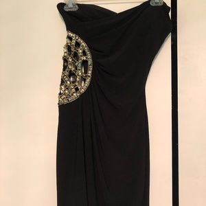 Midi cutout one shoulder dress